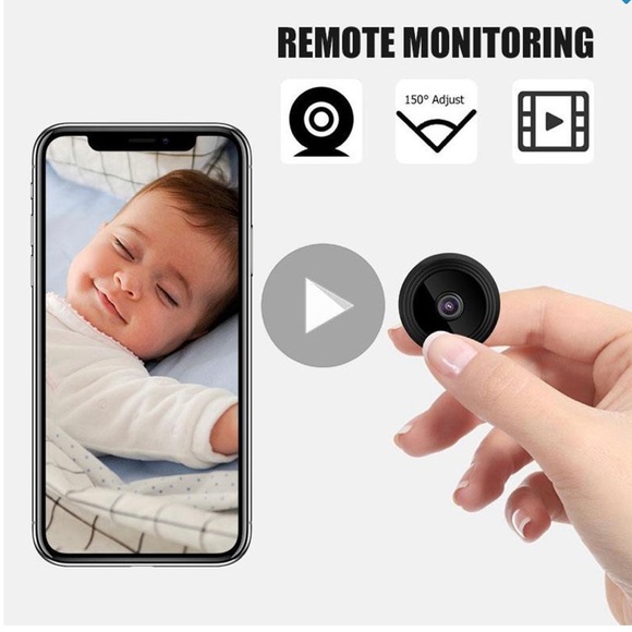 Mini CCTV Camera WiFi Cam, 1080p HD Version Voice Video Wireless Recorder - Picture 6 of 8